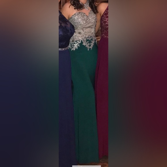 Mermaid Green Prom Dress - Picture 8 of 10